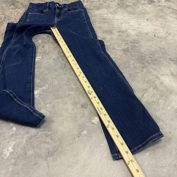 Frame Size 25 Womens Jeans Le Crop Mini Boot Mid Rise Stretch Raw Hem Med Wash - Picture 3 of 9